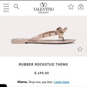Valentino Rockstud thong sz 40
